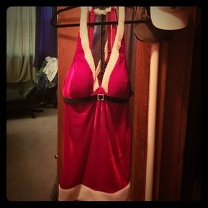 SEXY MRS SANTA CLAUS VELVET OUTFIT NWT